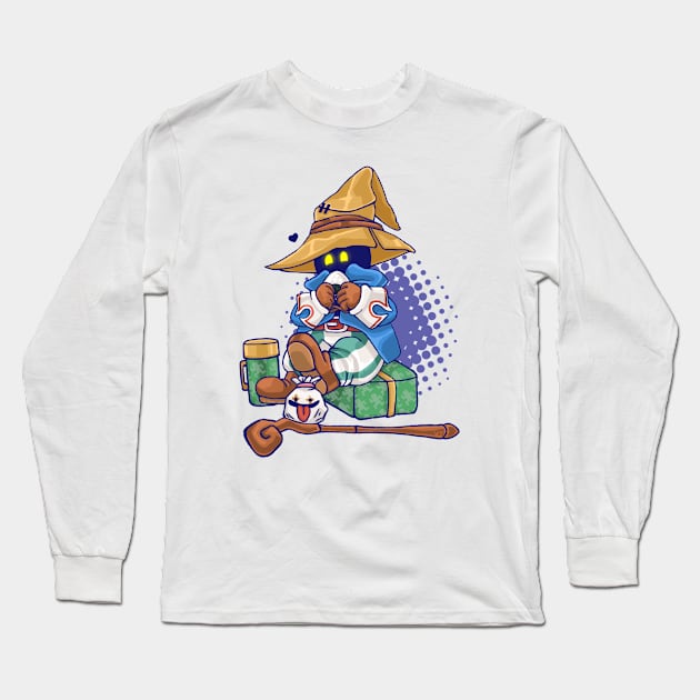 Snack Time! Long Sleeve T-Shirt by LittleWhiteOwl